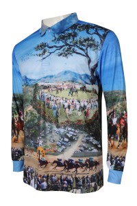 T996 order sublimation long sleeve printed Logo color matching contrast sublimation manufacturer